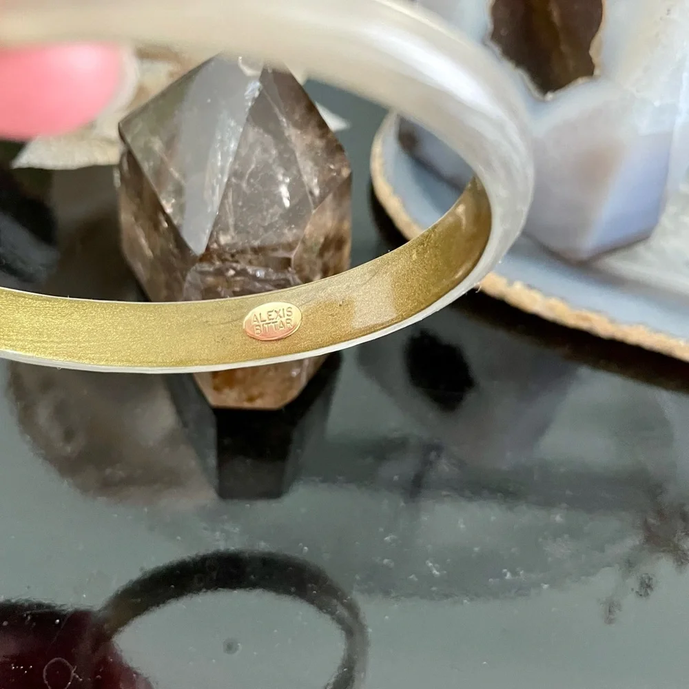 Alexis Bittar Lucite Skinny Bangle Bracelet perfect for stacking - Picture 6 of 7